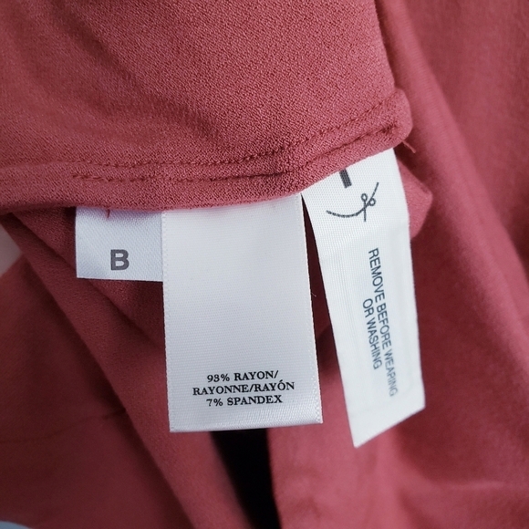 Ann Taylor Muted Rust Front Knot 3/4 Sleeve Blouse - Picture 5 of 6